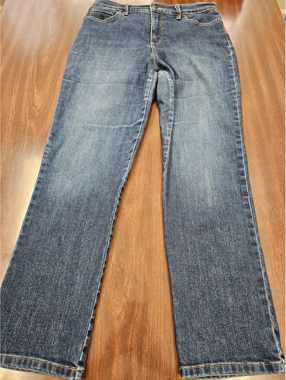 Gloria Vanderbilt Amanda Women's 10P Petite Blue Medium Wash Bootcut Jeans Denim